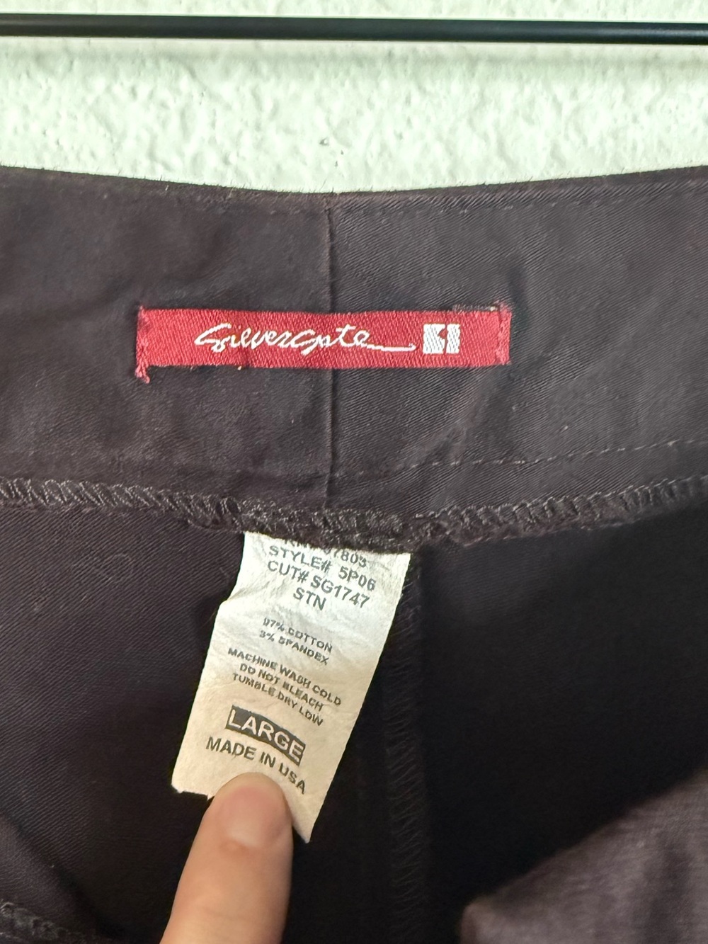 Vintage Silvergate Cinch Hem Fitted Capris Y2K Coquette Euro Summer - Picture 9 of 9